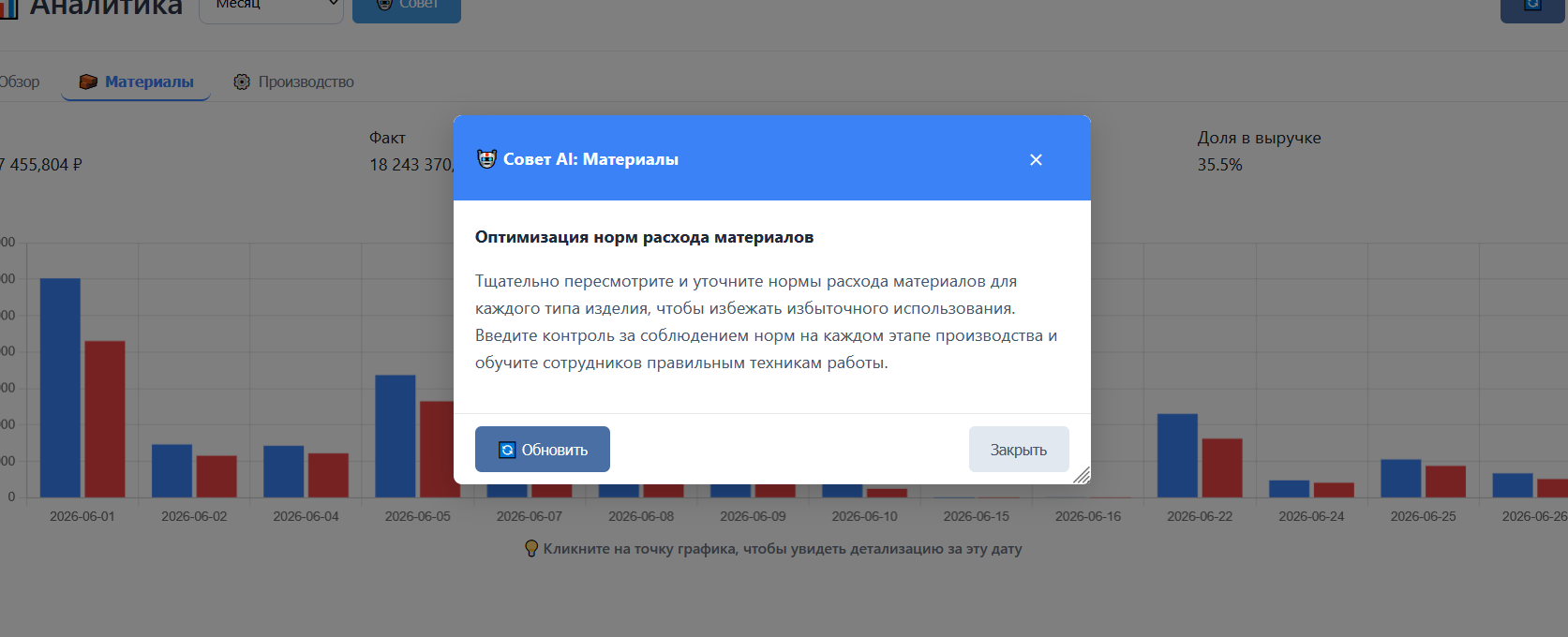 Окно AI-совета
